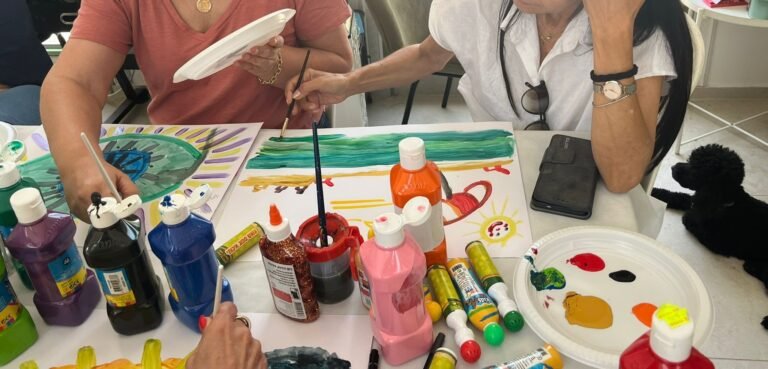 Art Supplies and Painting Activity