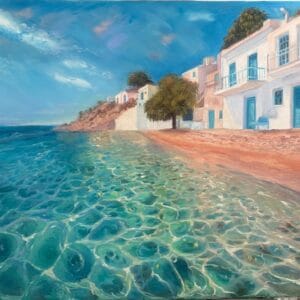 Aqua Transparency -print