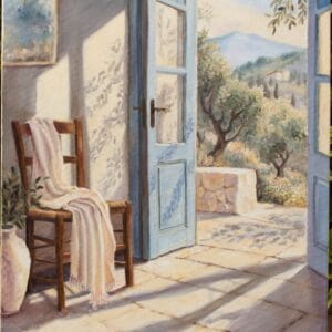 Morning Stillness – oil on canvas painting by Gabriela Elbaz, A Place to Breathe collection